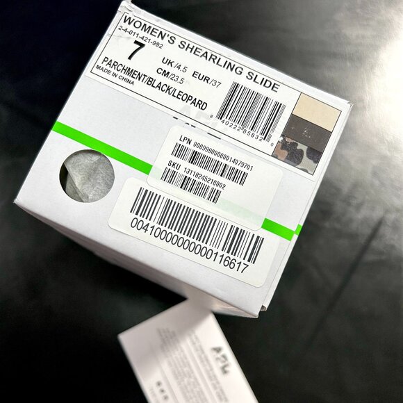 APL Women’s Shearling Slide – Parchment/Black/Leopard - Picture 4 of 5